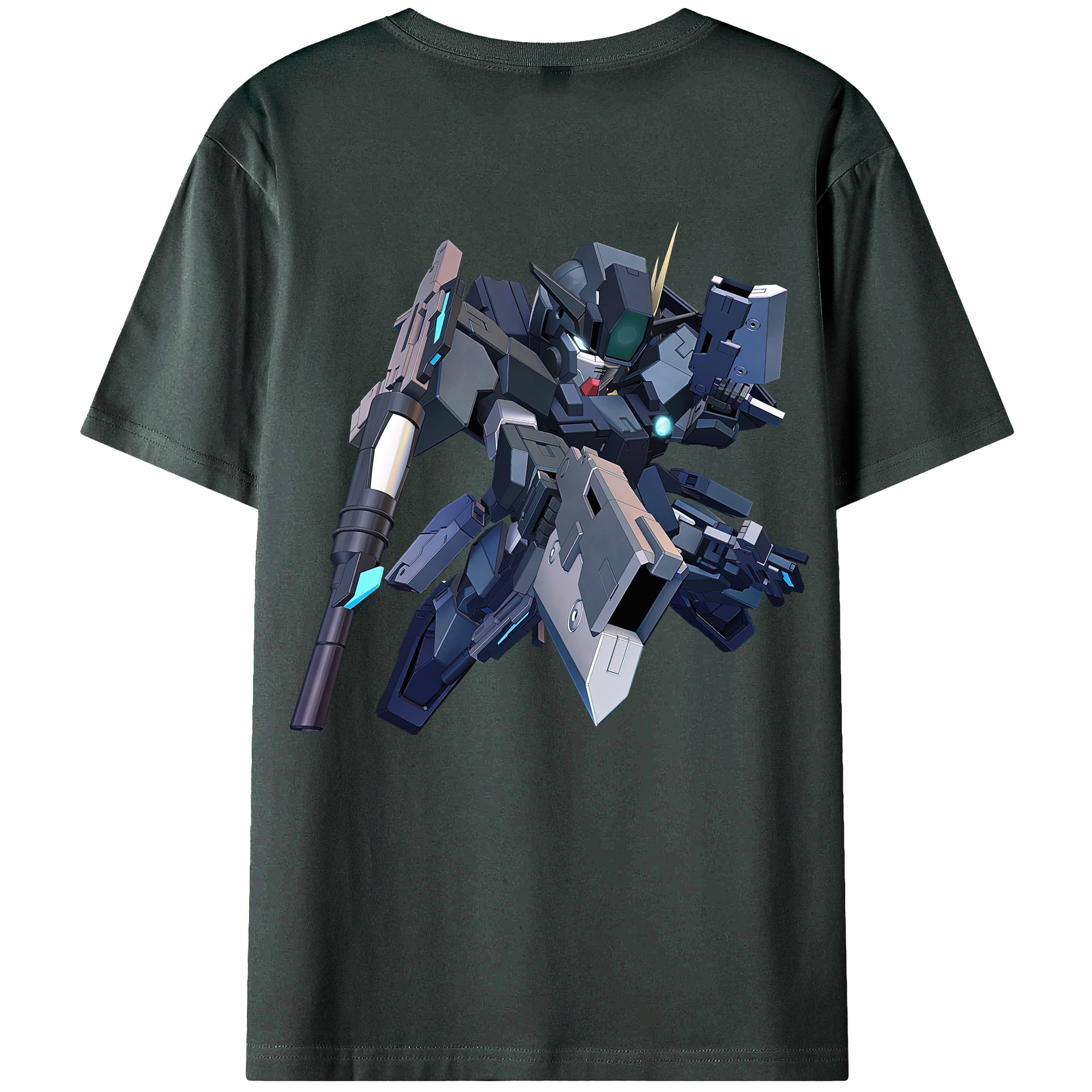 （画像用） 機動戦士ガンダム Mobile Suit Gundam 綿100％ メンズ半袖Tシャツ（バックプリント） 通気性